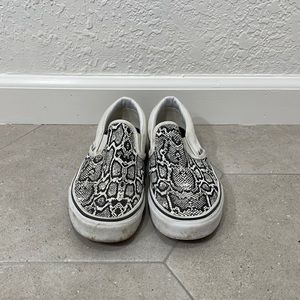 Vans slip on, python, women’s size 7